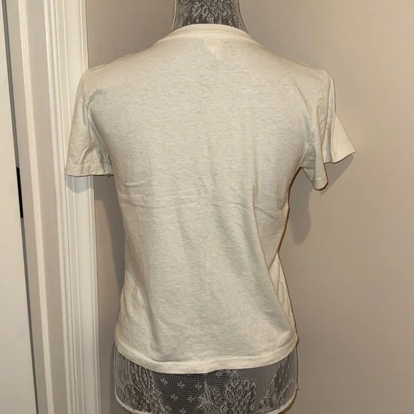 Redone Classic You're Cute Tee in Vintage White - Picture 3 of 6